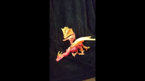 Braq the dragon puppet