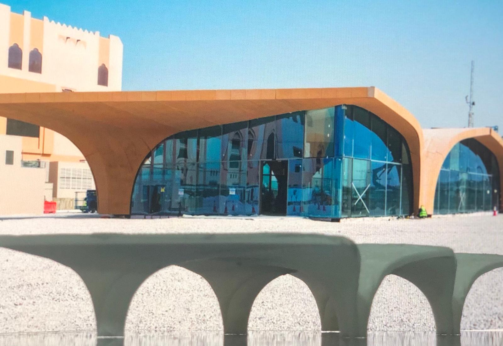 Qatar metro shelter canopy