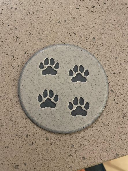 Dog paws coaster