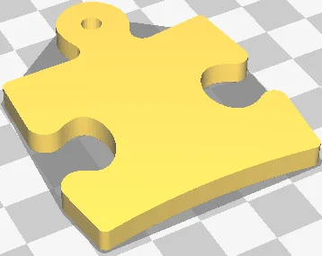 Autism Awareness Keyring