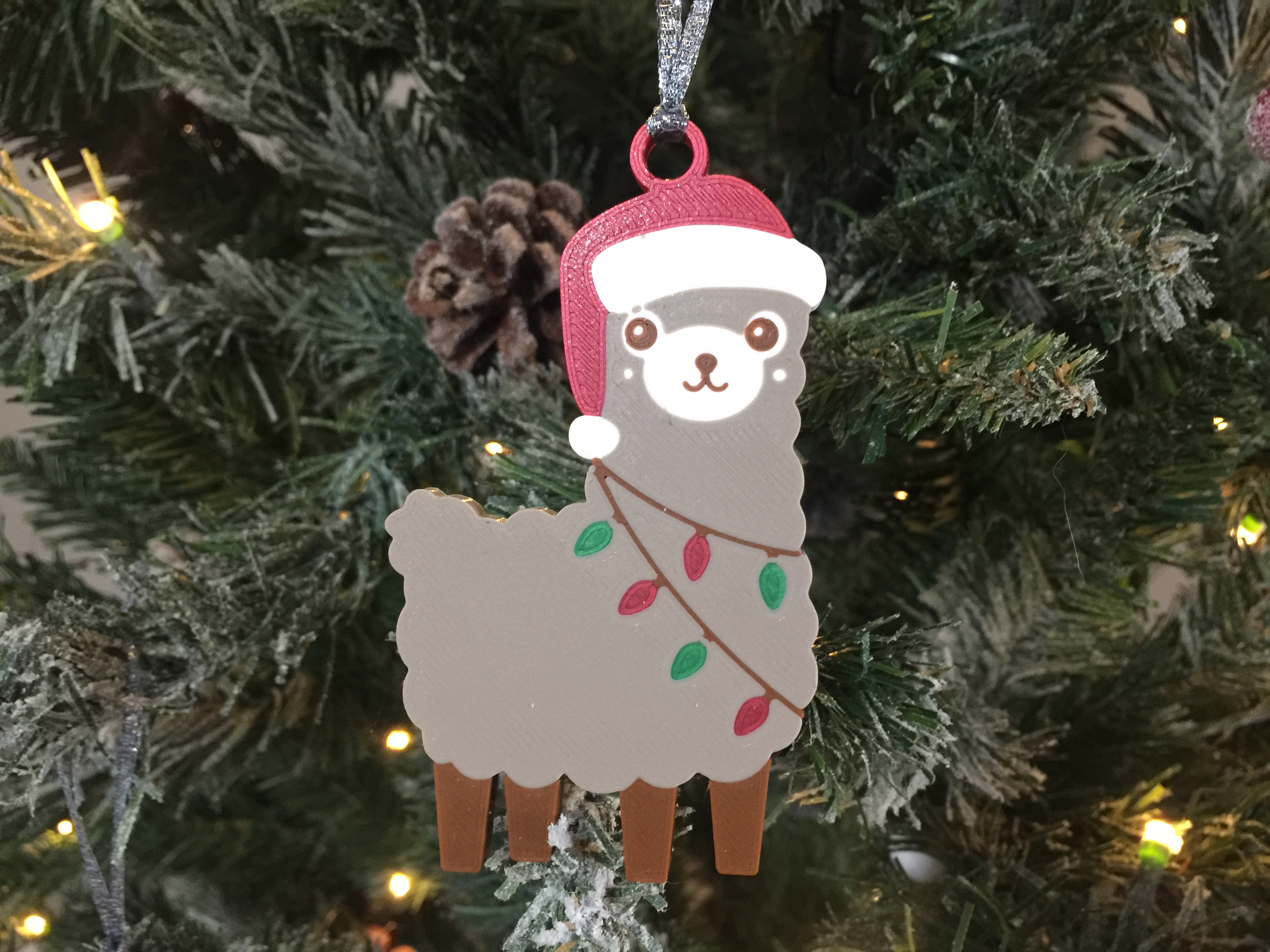 Christmas Llama Ornament