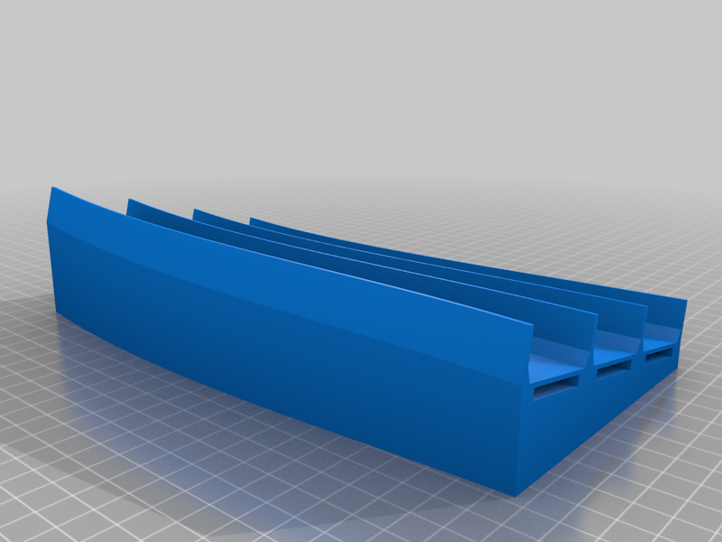 Triple Lane 180 Bank for Die-cast cars