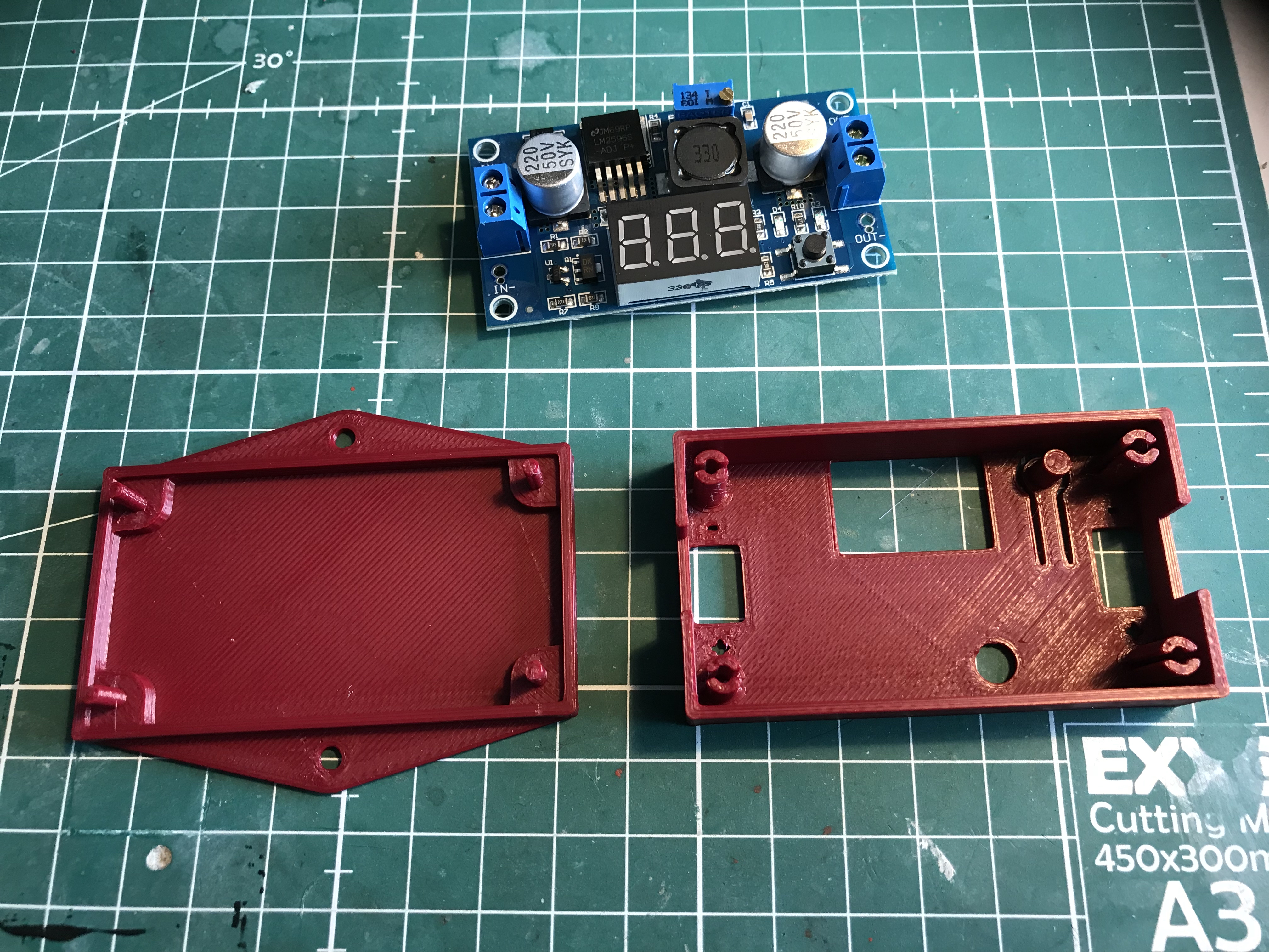 Power supply box for a Lm2596