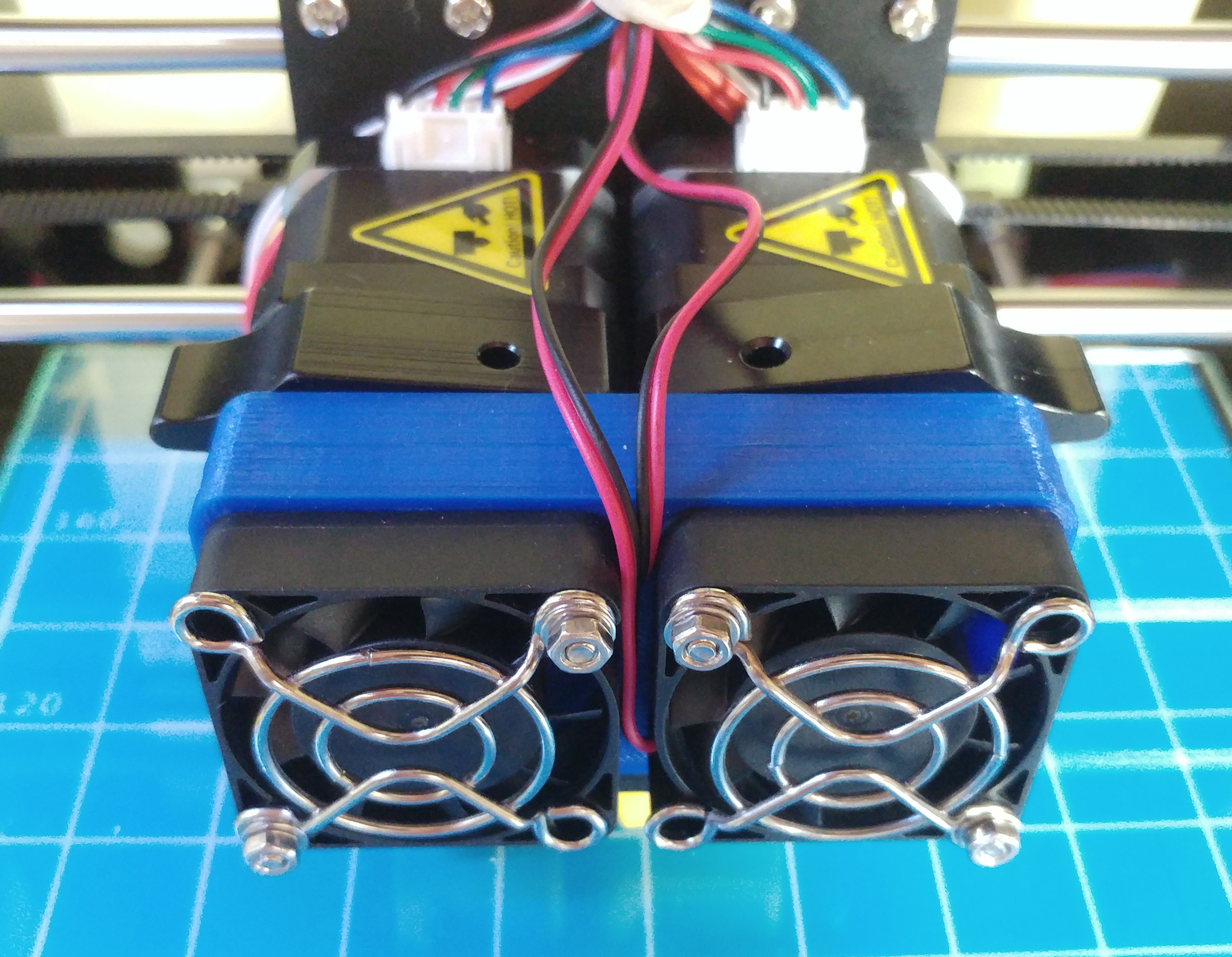 Anet A8M quick connect fan extruder  - MK8 double extruder fan