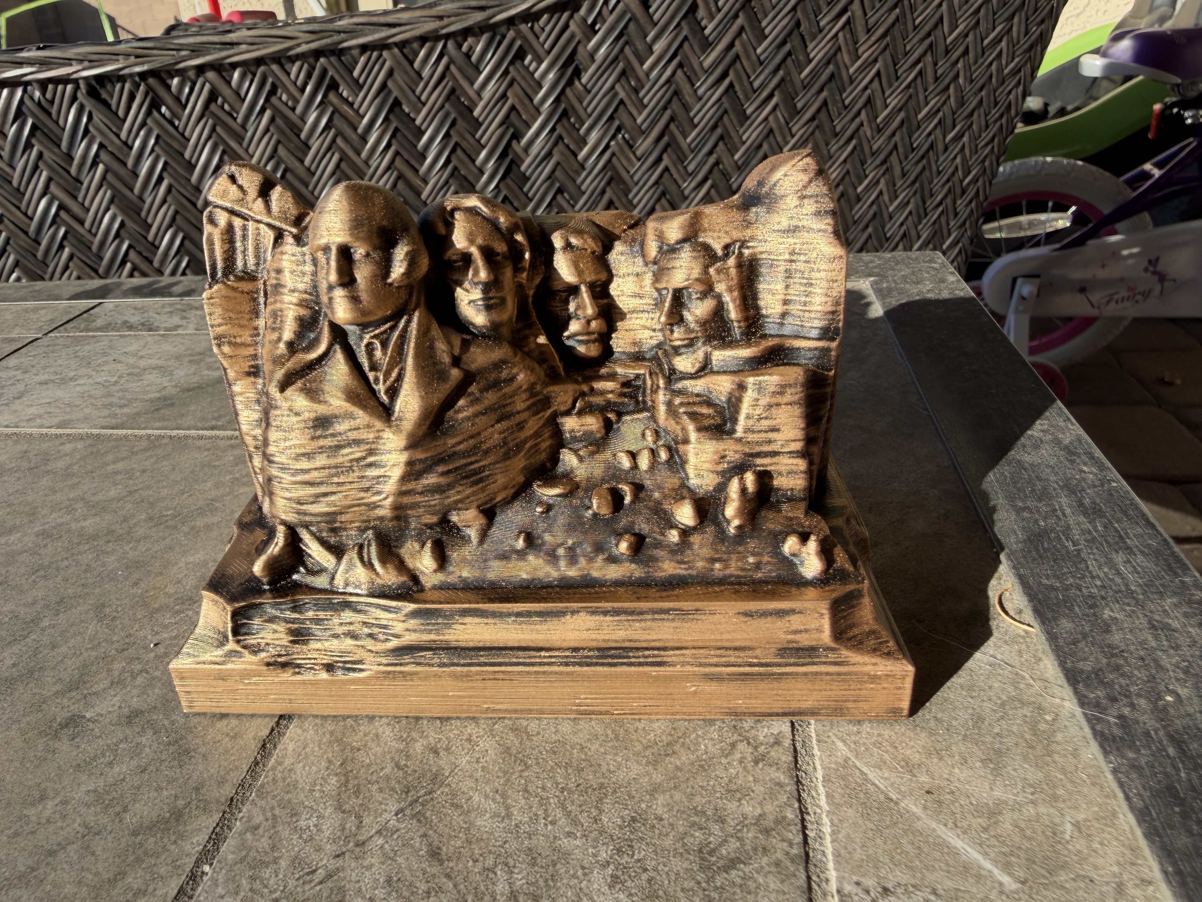 Mount Rushmore Statue | Detailed Patriotic Sculpture | 3D Print