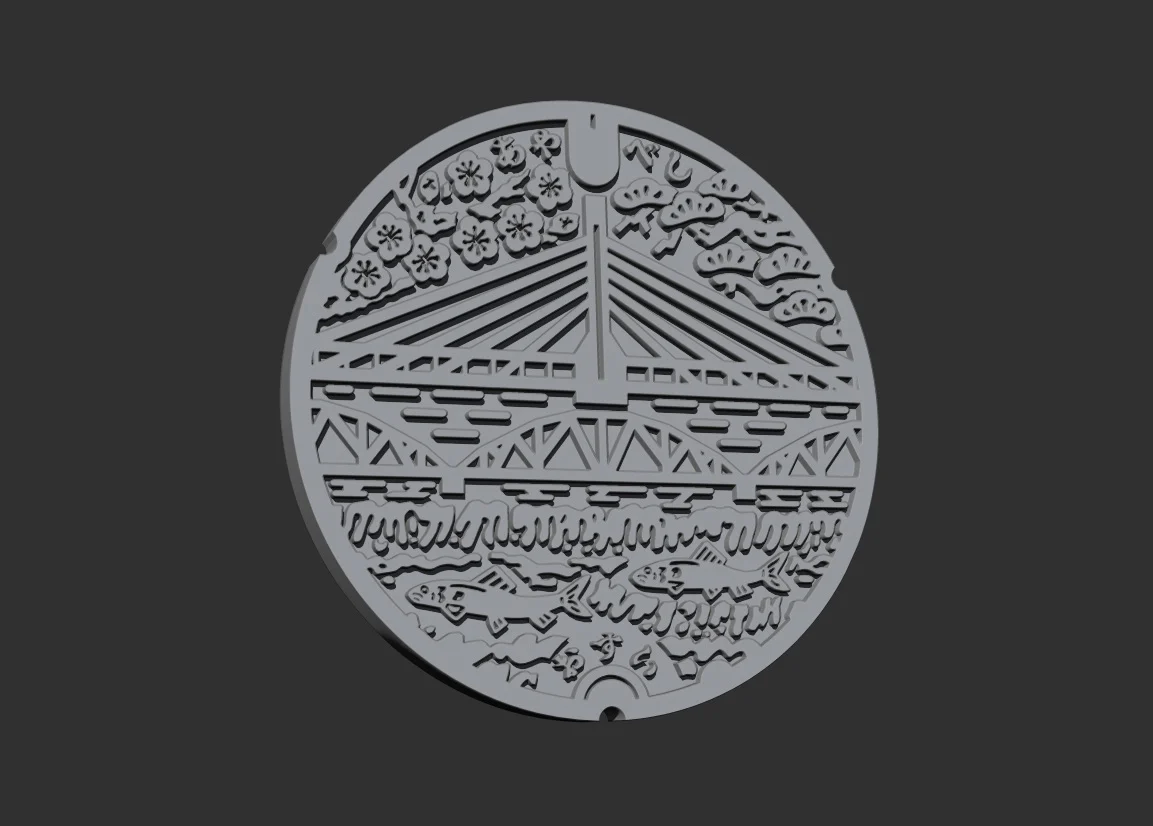 Yokohama Manhole Cover - Cup Coaster