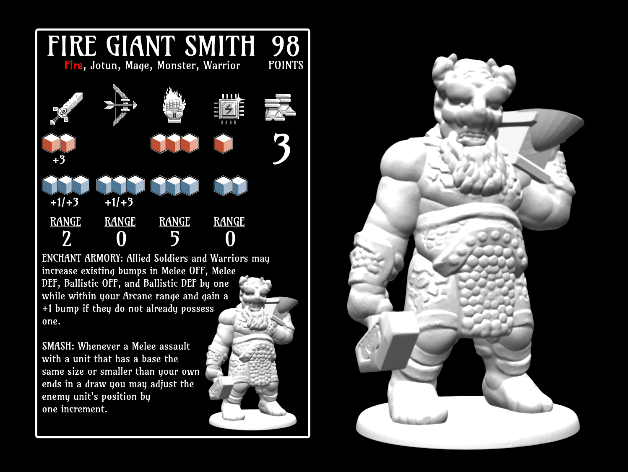 Fire Giant Smith (18mm scale)