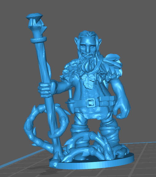 Firbolg druid miniature for Dungeons and Dragons
