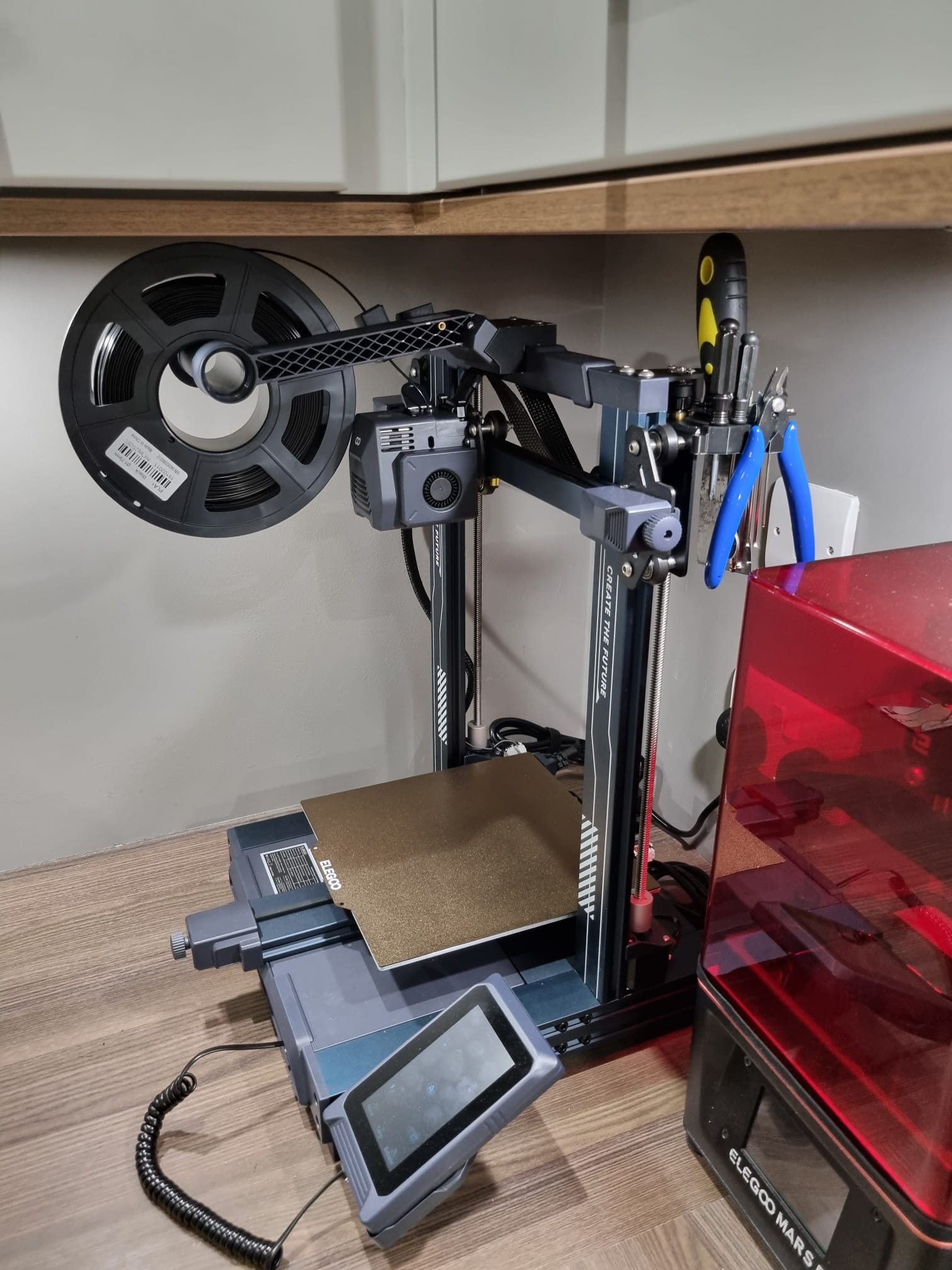 Elegoo Neptune 3 Pro Front Top Reel / Spool Mount (Full Print Volume)
