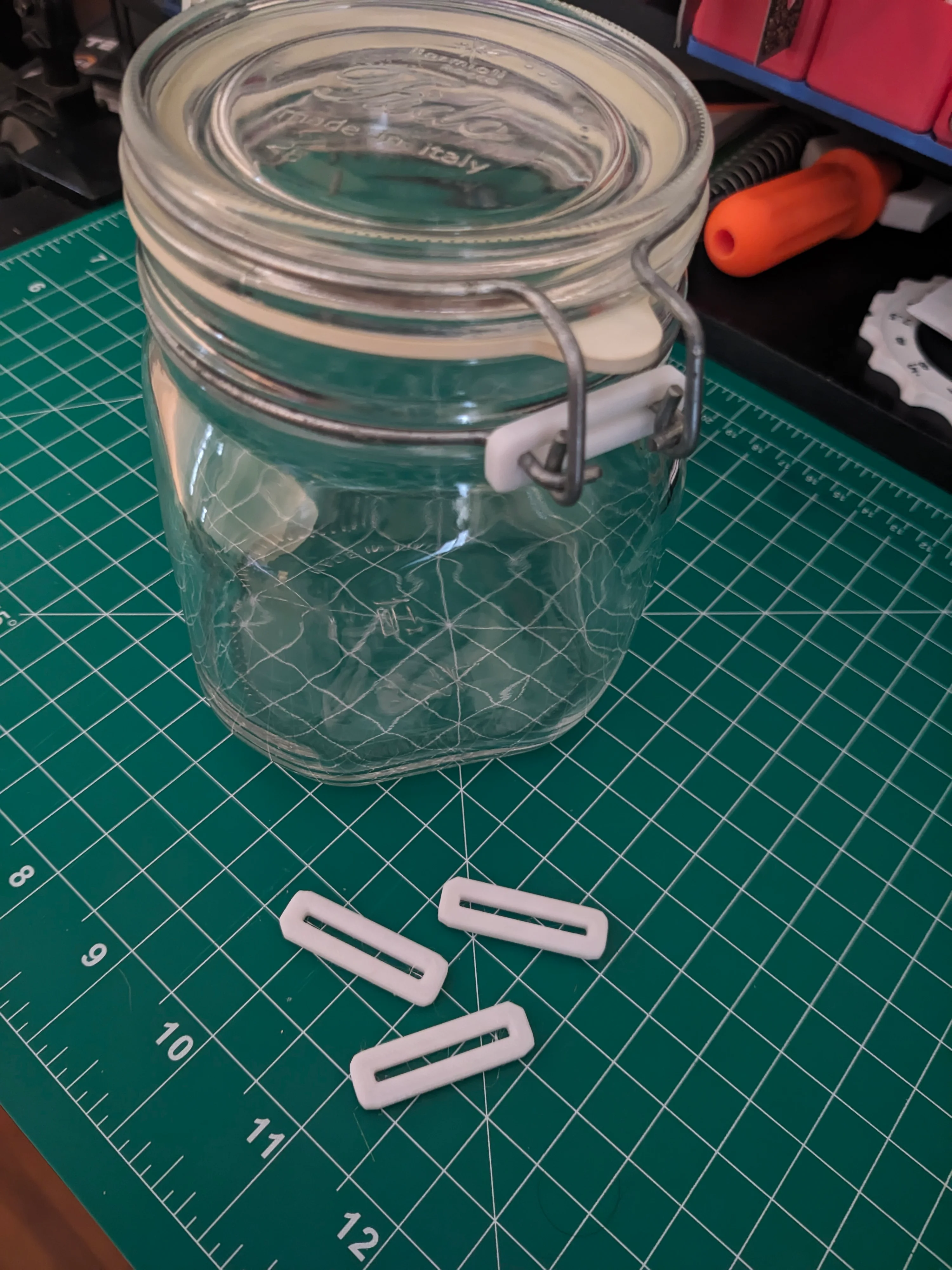 Glass Bale Wire Jar D-Ring