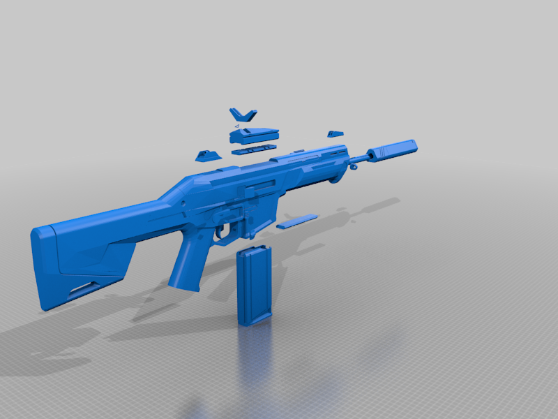 Valorant Phantom Rifle w/ Detachable Holosight