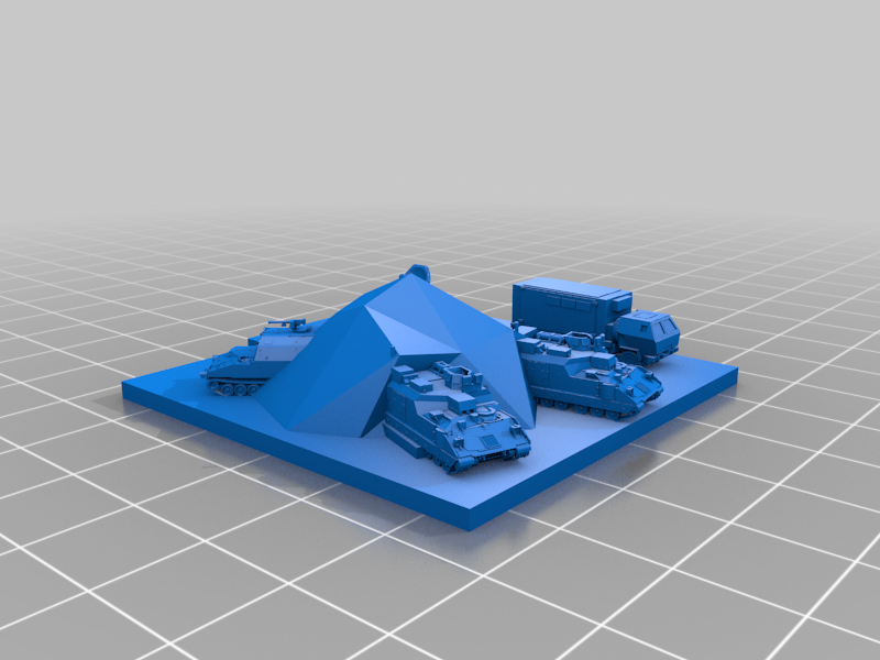 Micro Armor Command Tent Commander General Commanding Officer Officers