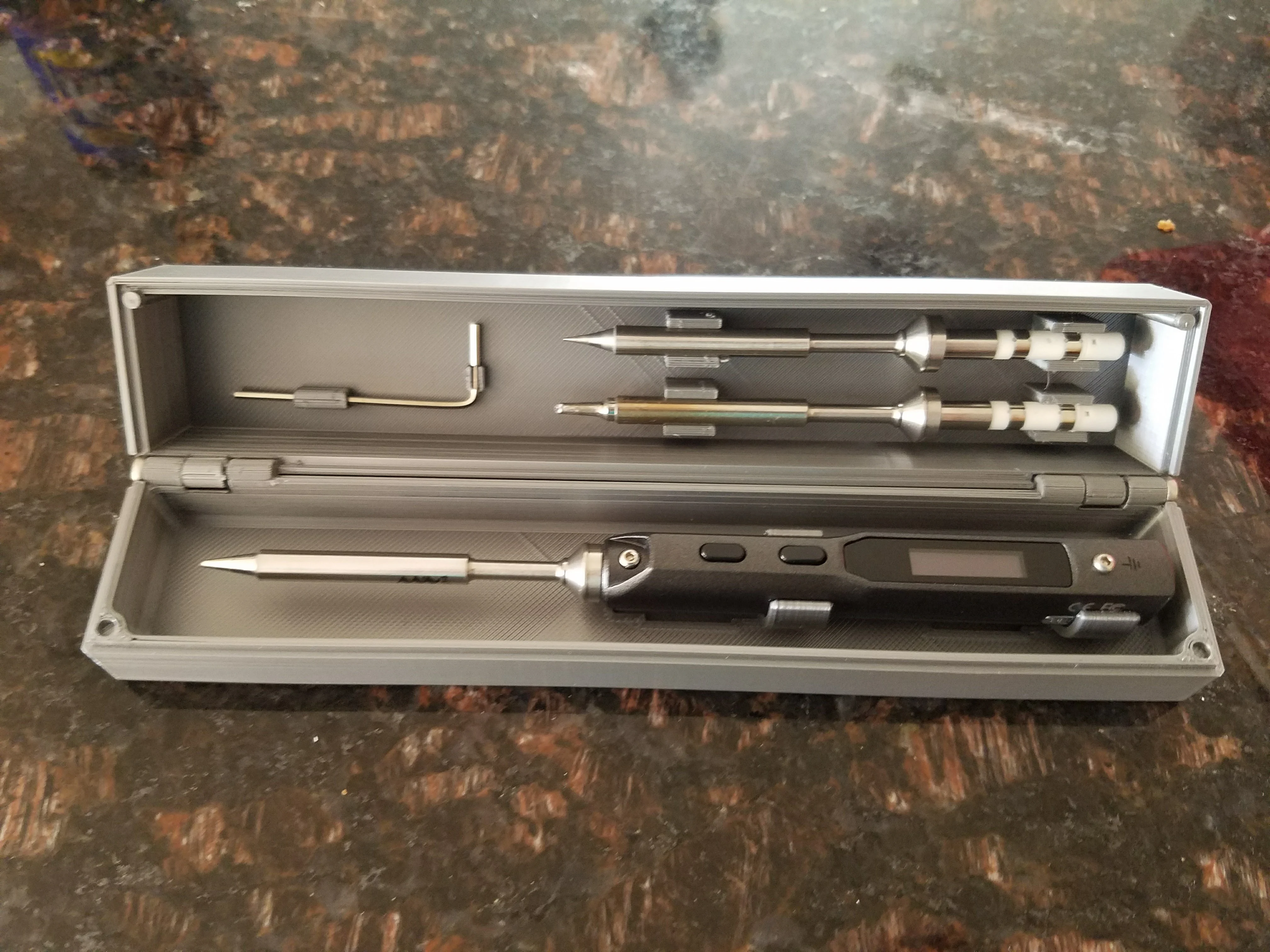 TS100 Iron Solder Box and tip holder
