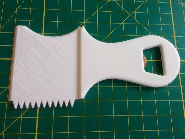 Surfboard Wax Comb and Scraper with Bottle Opener