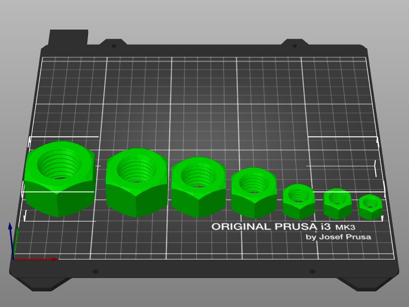 Metric Nut optimized for 3D print