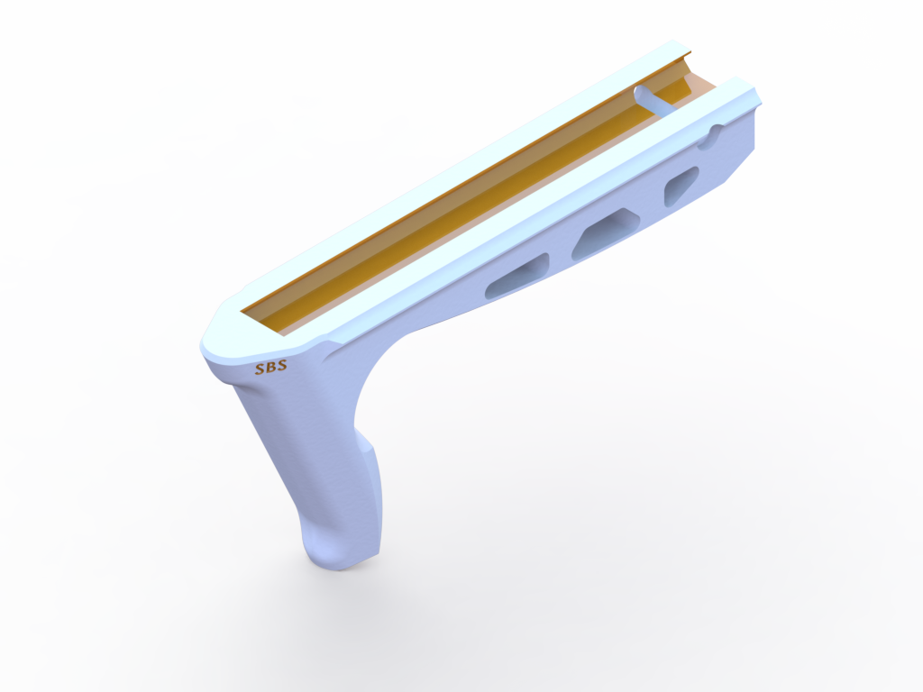 (JRC-IFG5) INCLINED FRONT GRIP - "STILETTO"