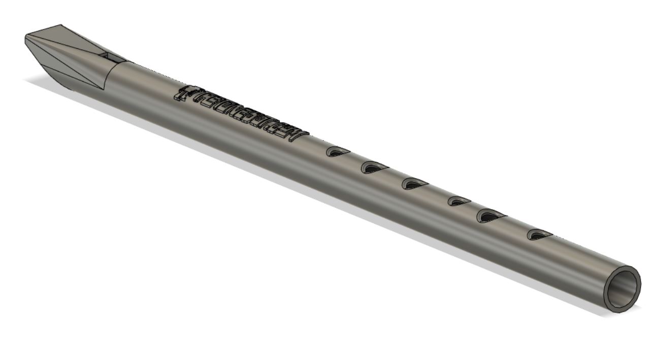Single print irish Tin Whistle in D