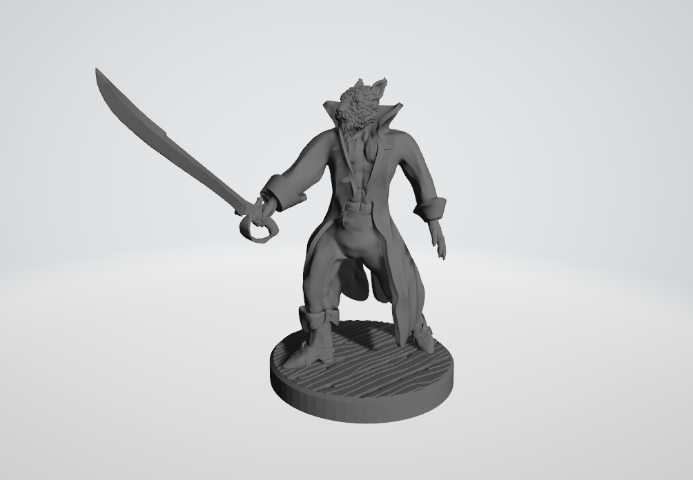 Tabaxi Pirate / Rogue / Swashbuckler with Cutlass