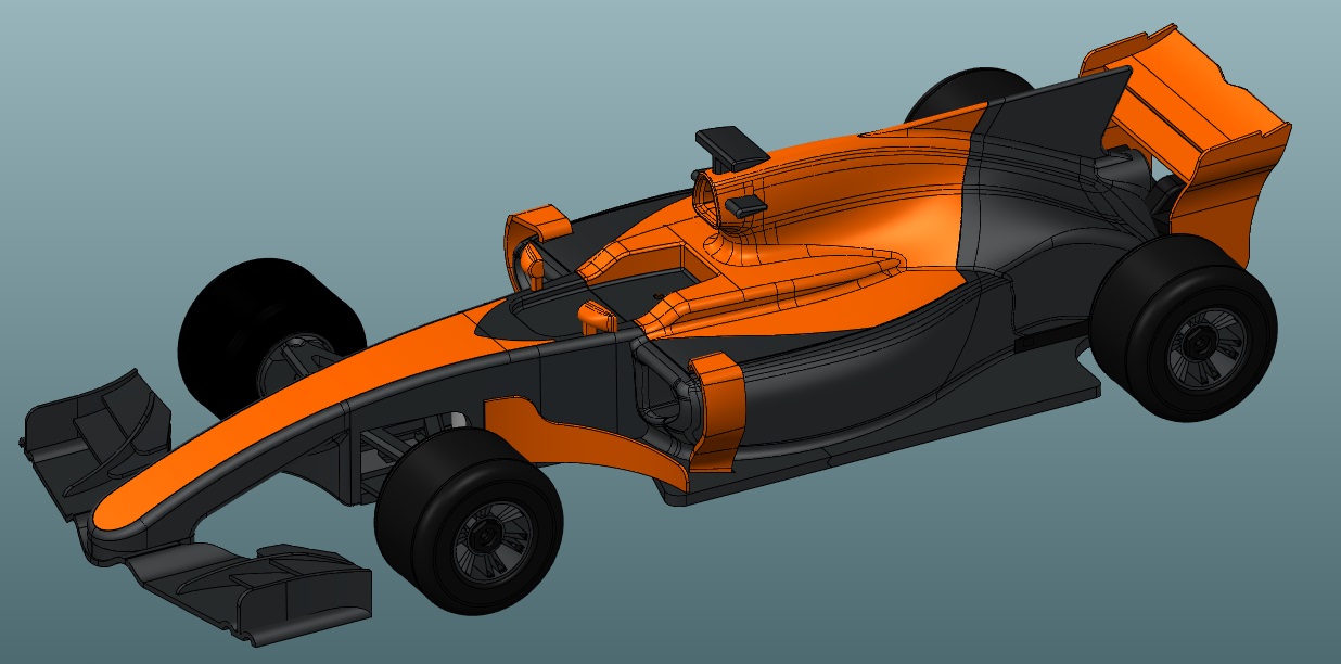 modified Formula 1 car