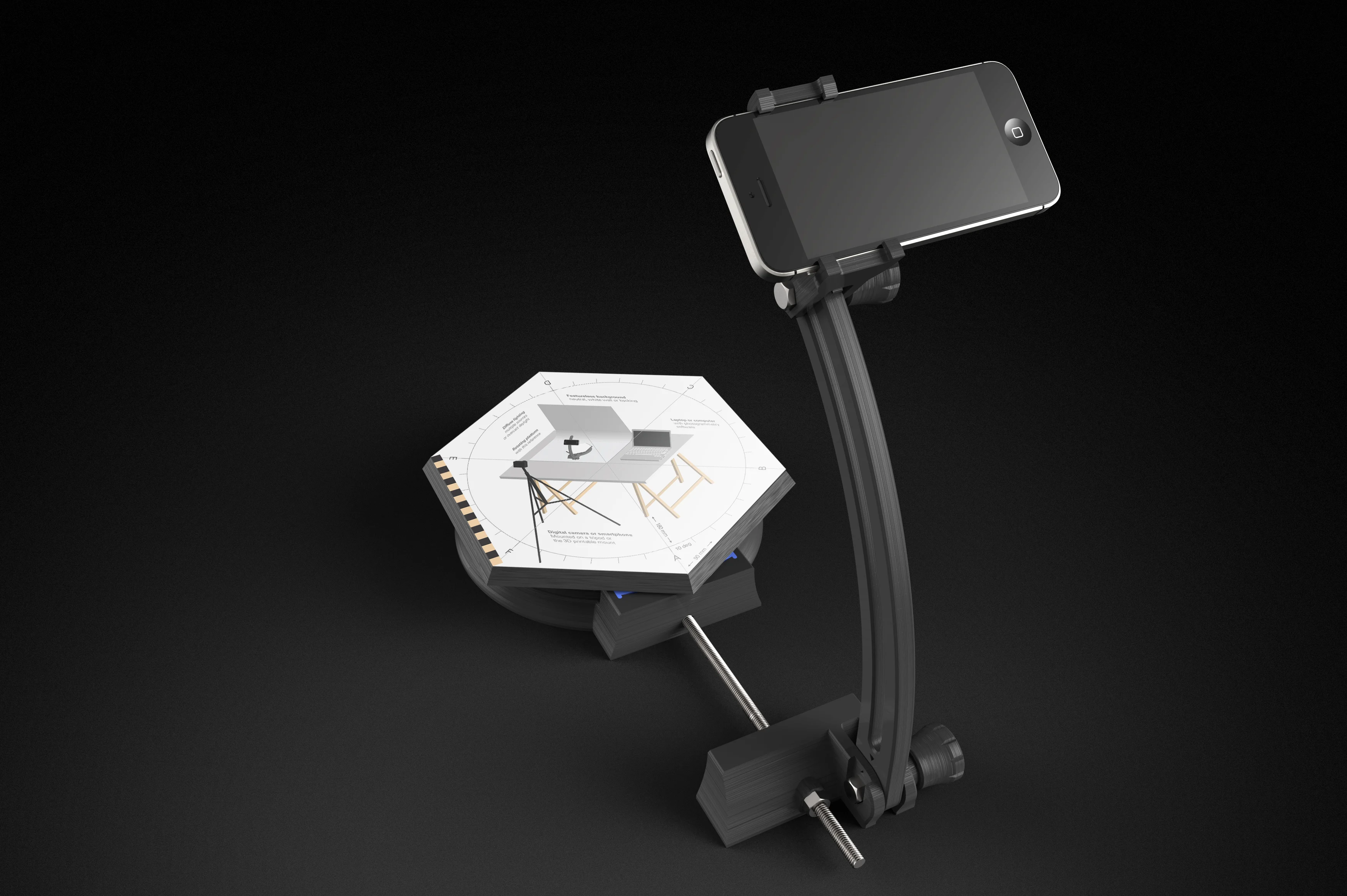 Rotating platform for 3D scanning - with scaling and alignment features!
