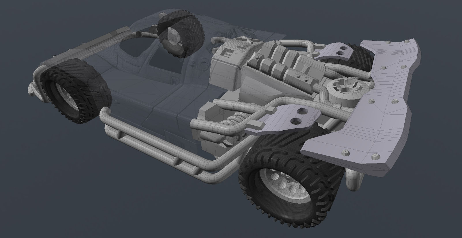 Gaslands Interceptor type Porsche 917 mod bits