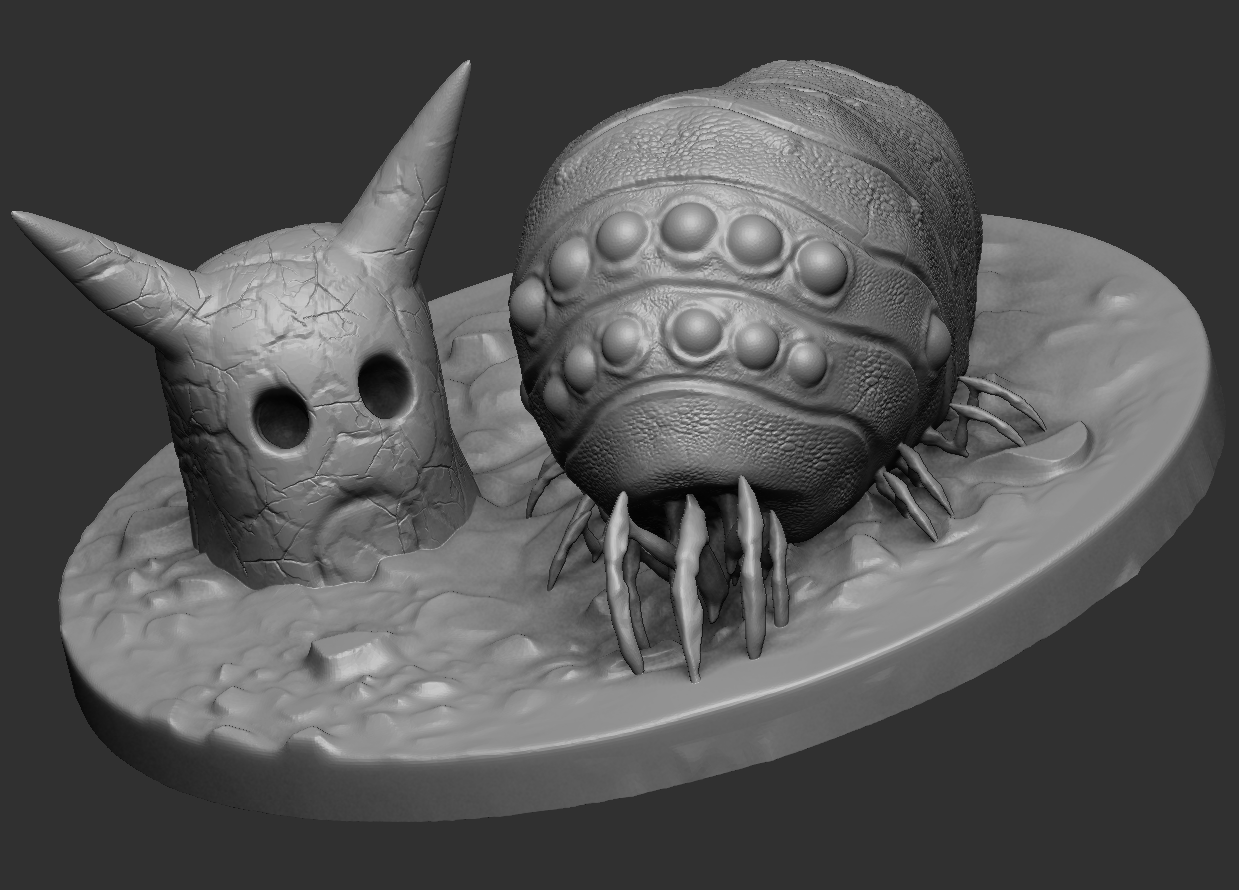 Ohmu Scene and Lone 3D Print Concept