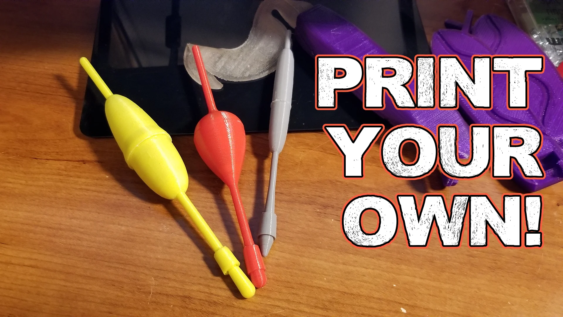 3D Printed Fishing Floats