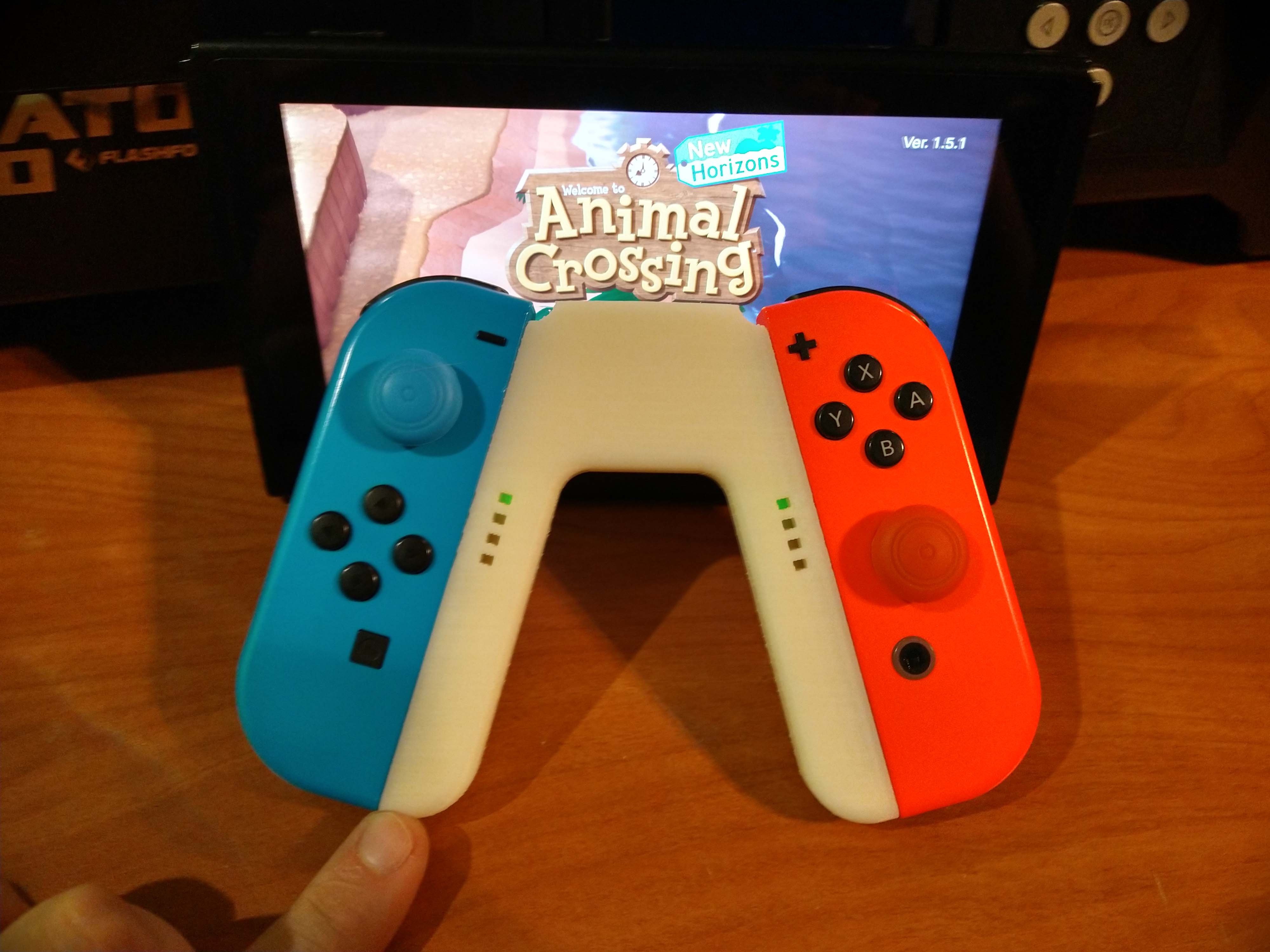 Nintendo Switch Joy-Con Grip V2 30° (No Straps, Light Holes, 5 Sizes)