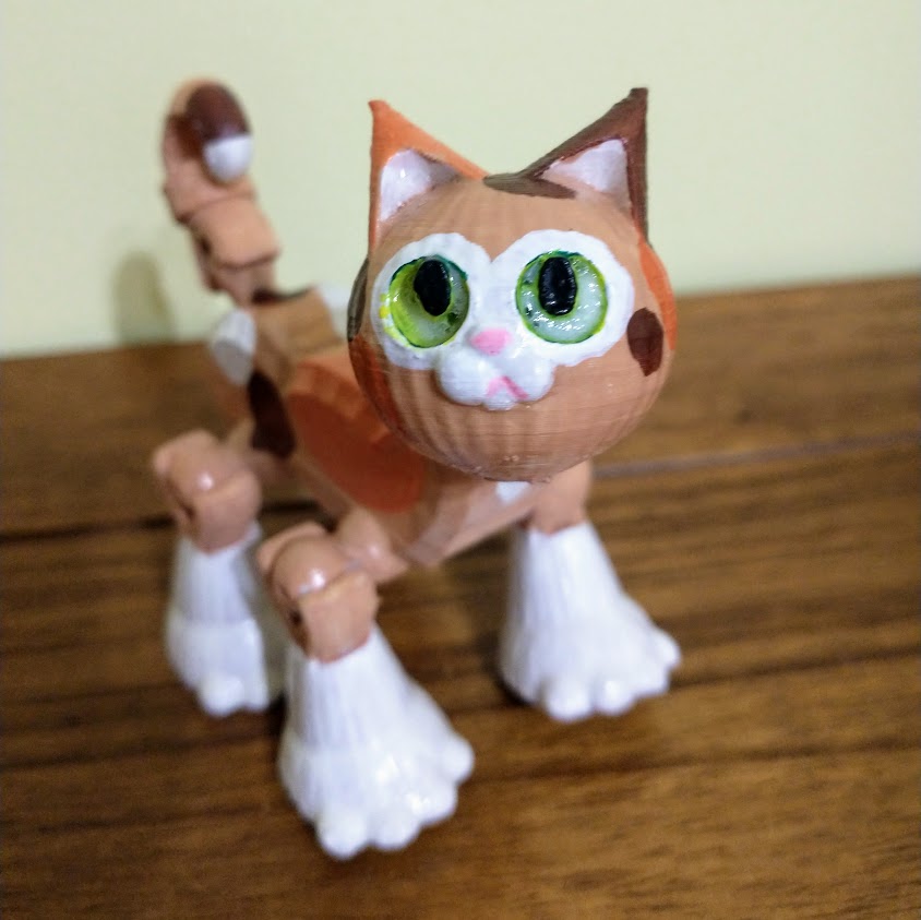 Klicket Kat - poseable cat figurine toy