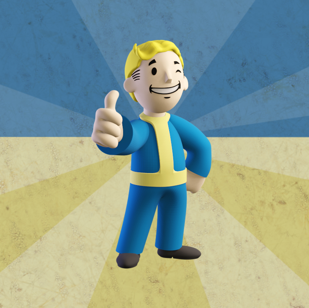 Vault Boy, Ghoul and Lucy