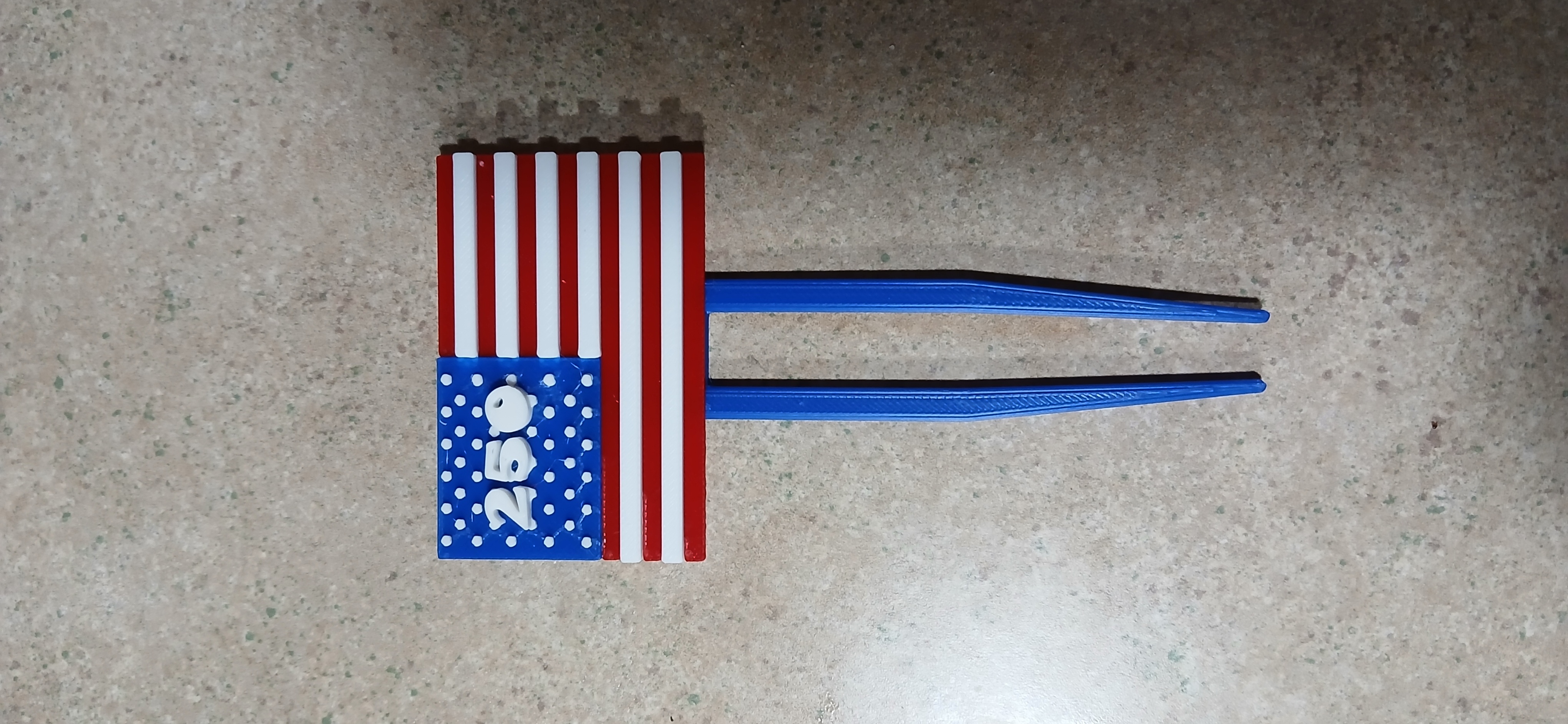 USA 250th Anniversary Hair Fork – 2026 Patriotic Hair Pin