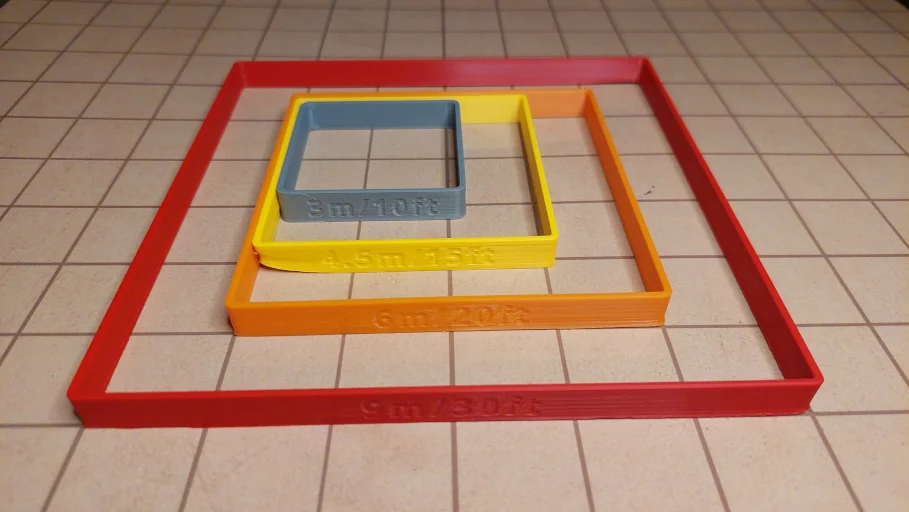 D&D AoE cube spells templates