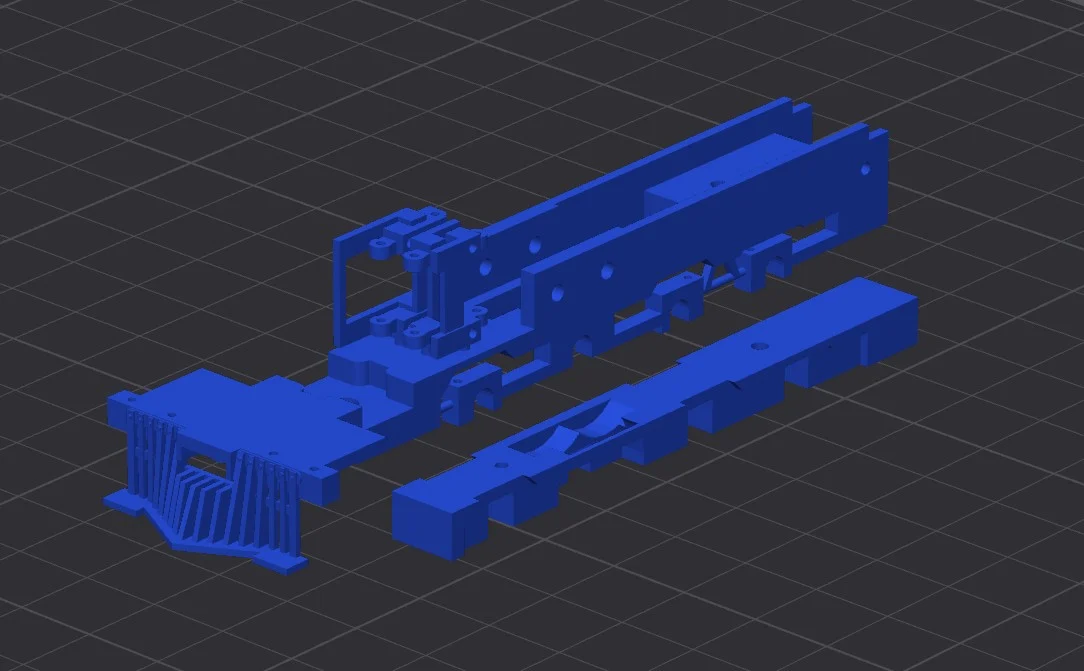 MDC 2-8-0 Frame Parts HO scale