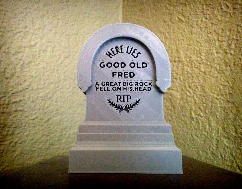 Haunted Mansion Tombtone - Here Lies Good Old Fred