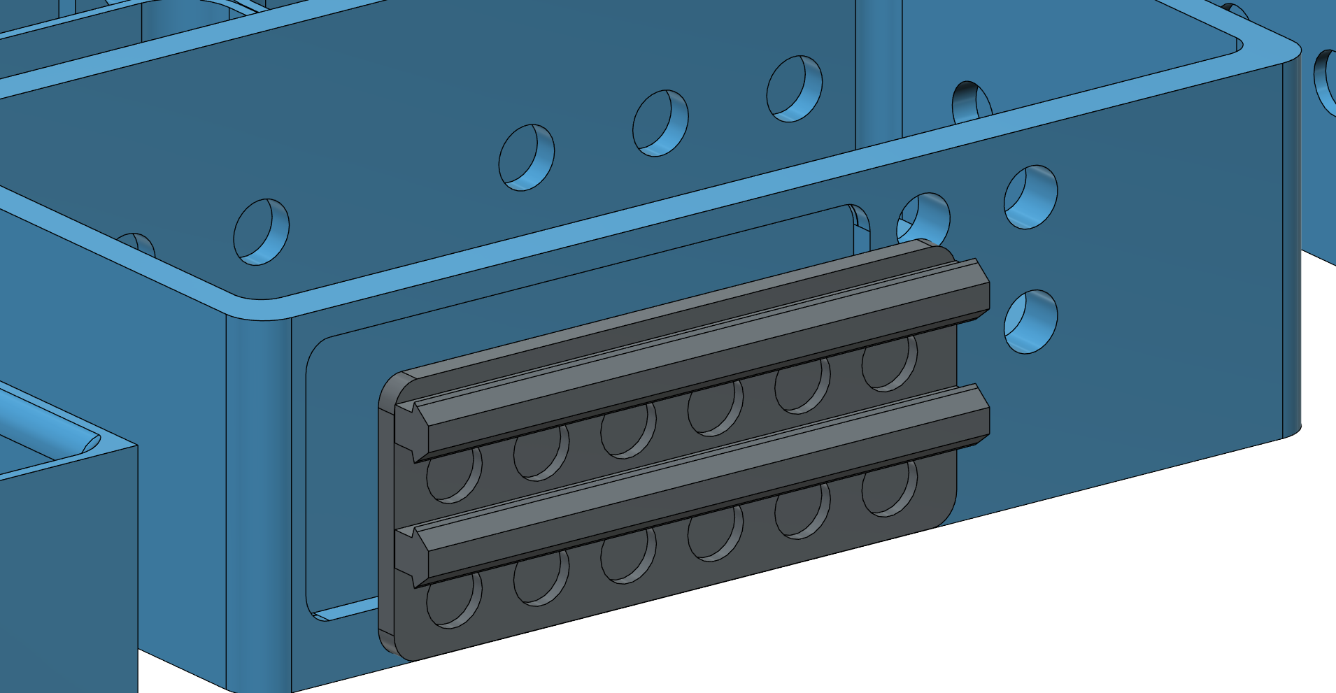 Magnetic Snap-on/off Tool Tray Bin for Elegoo Neptune Pro 3 (Right Side)