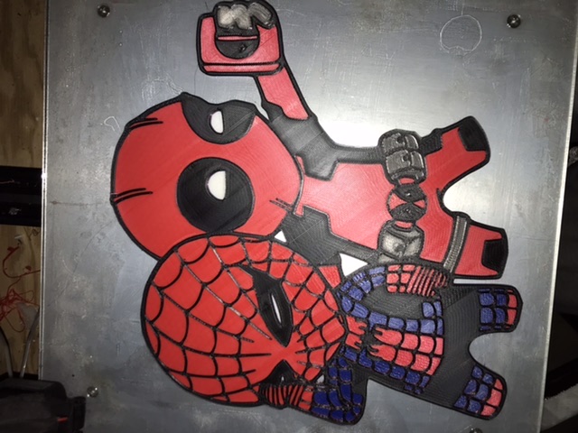 Spiderman and deadpool 4 color