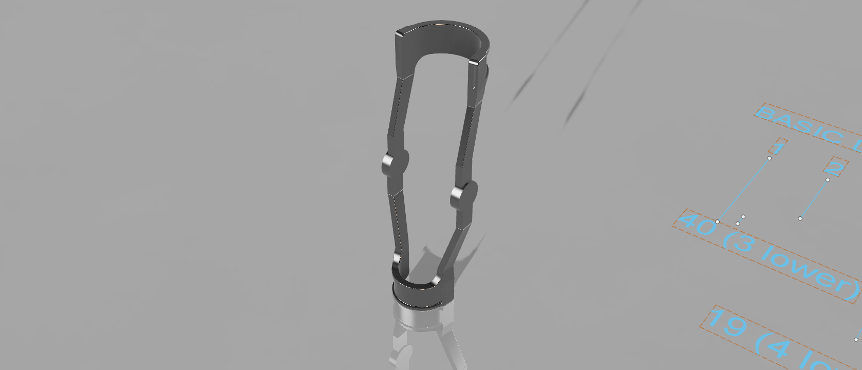 Modular Knee Brace F360 version