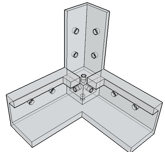 2020 aluminum 90-degree angle prints