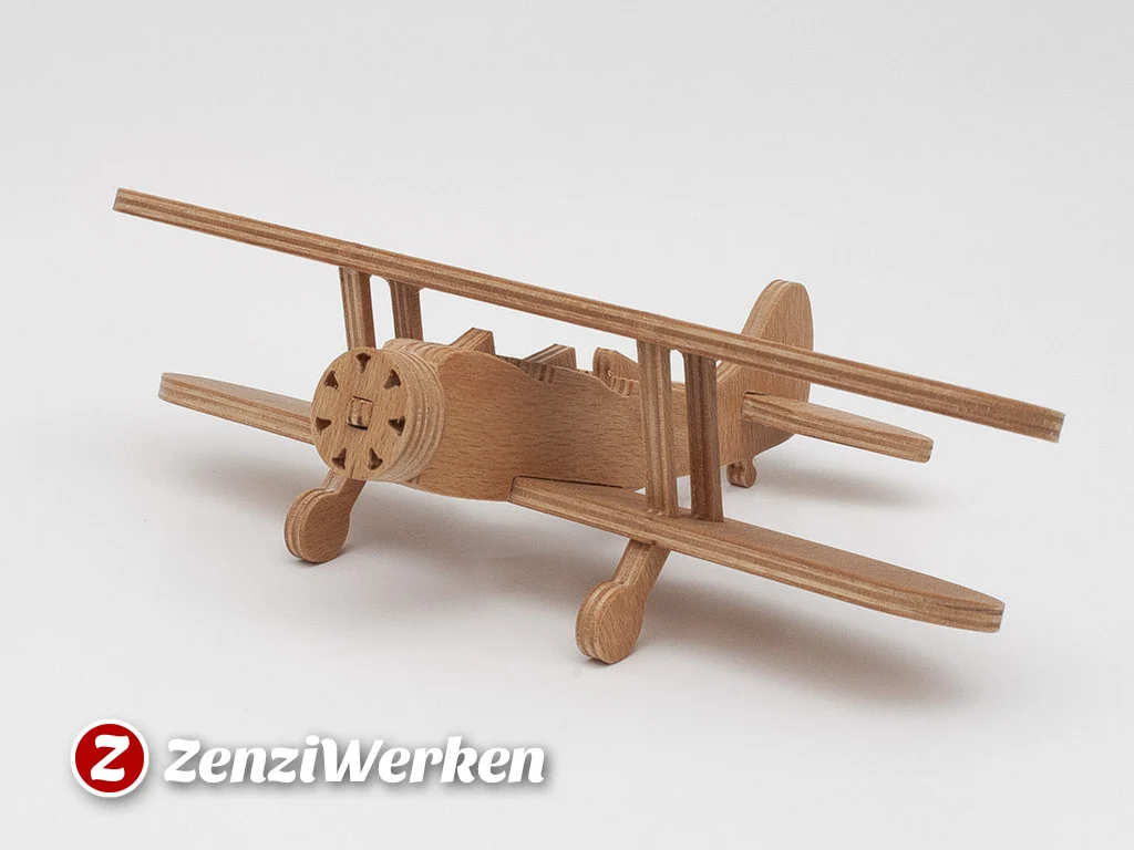 Waco UPF-7 Biplane simplified cnc/laser