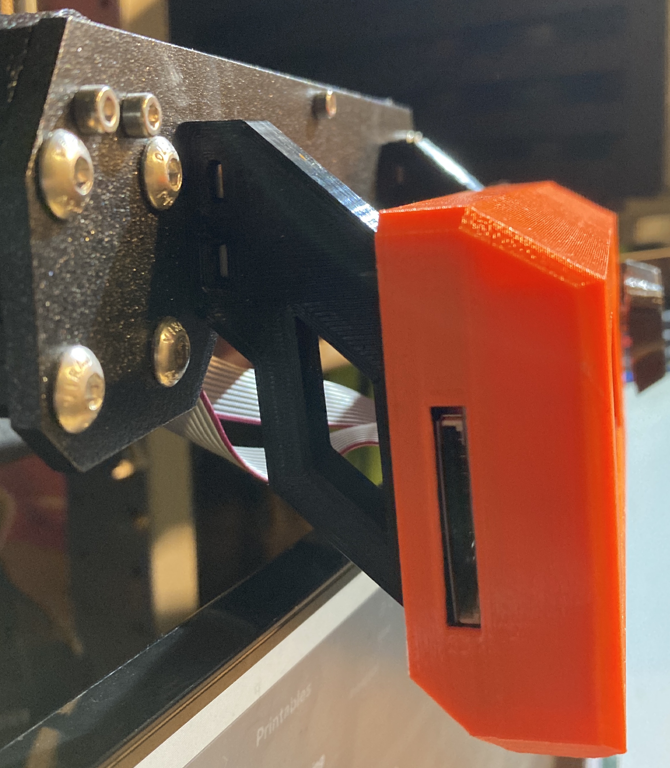 Prusa i3 Dropdown Front LCD Mount