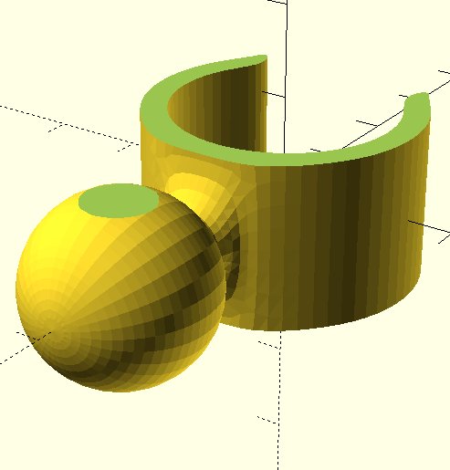 Snap Fit Ball Mount For Mesh Shelving