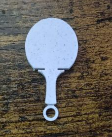 pingpong bat keychain/necklace