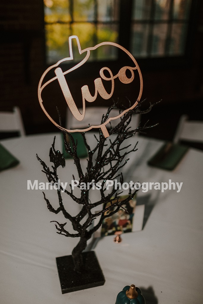 Pumpkin Shaped Table Numbers