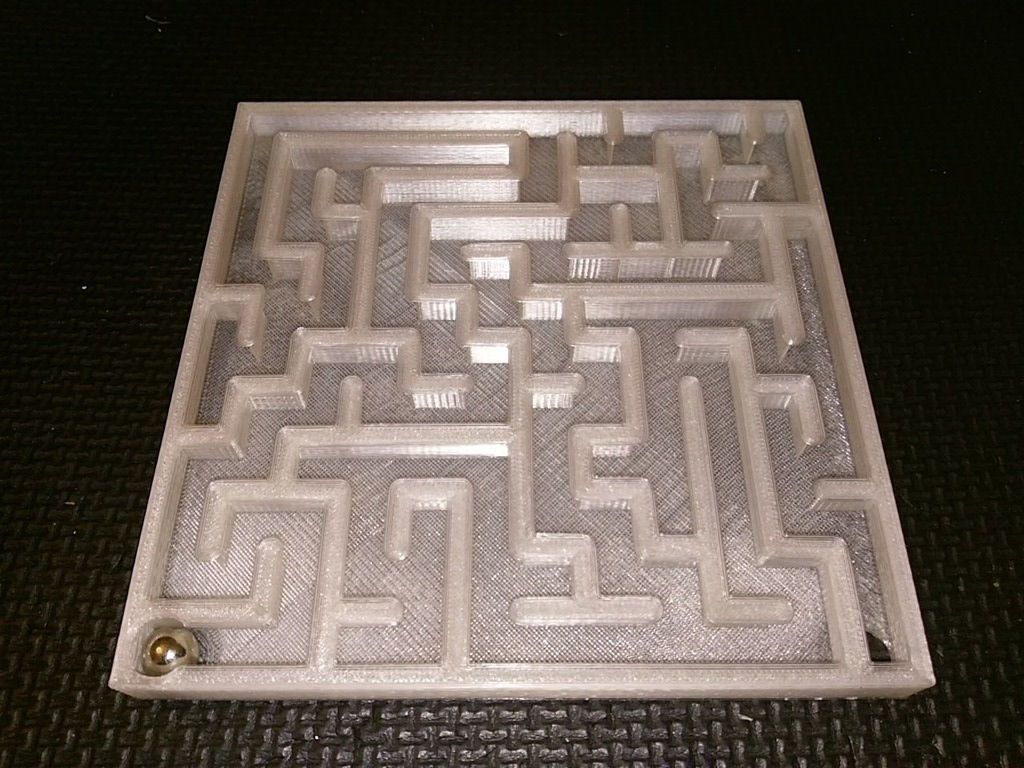 Rolling ball maze generator