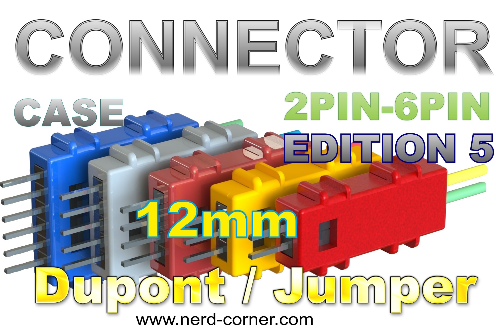 CONNECTORS Edition 2-6 Pin Dupont / Jumper-Cable 12mm