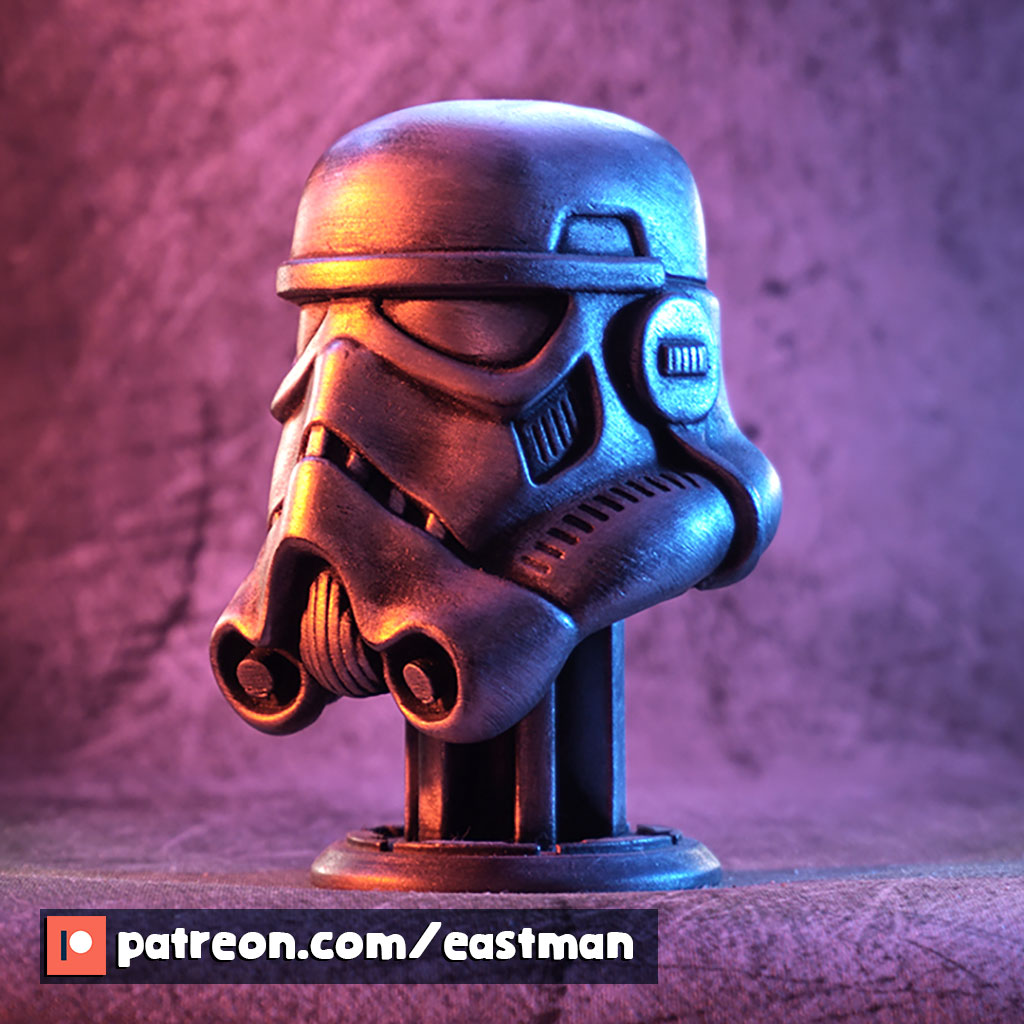 Stormtrooper Helmet on Piedestal (fan art)