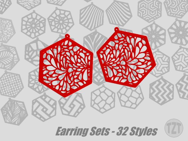 Earring Sets - 32 Styles, Jewelry, Pendant, Wearable