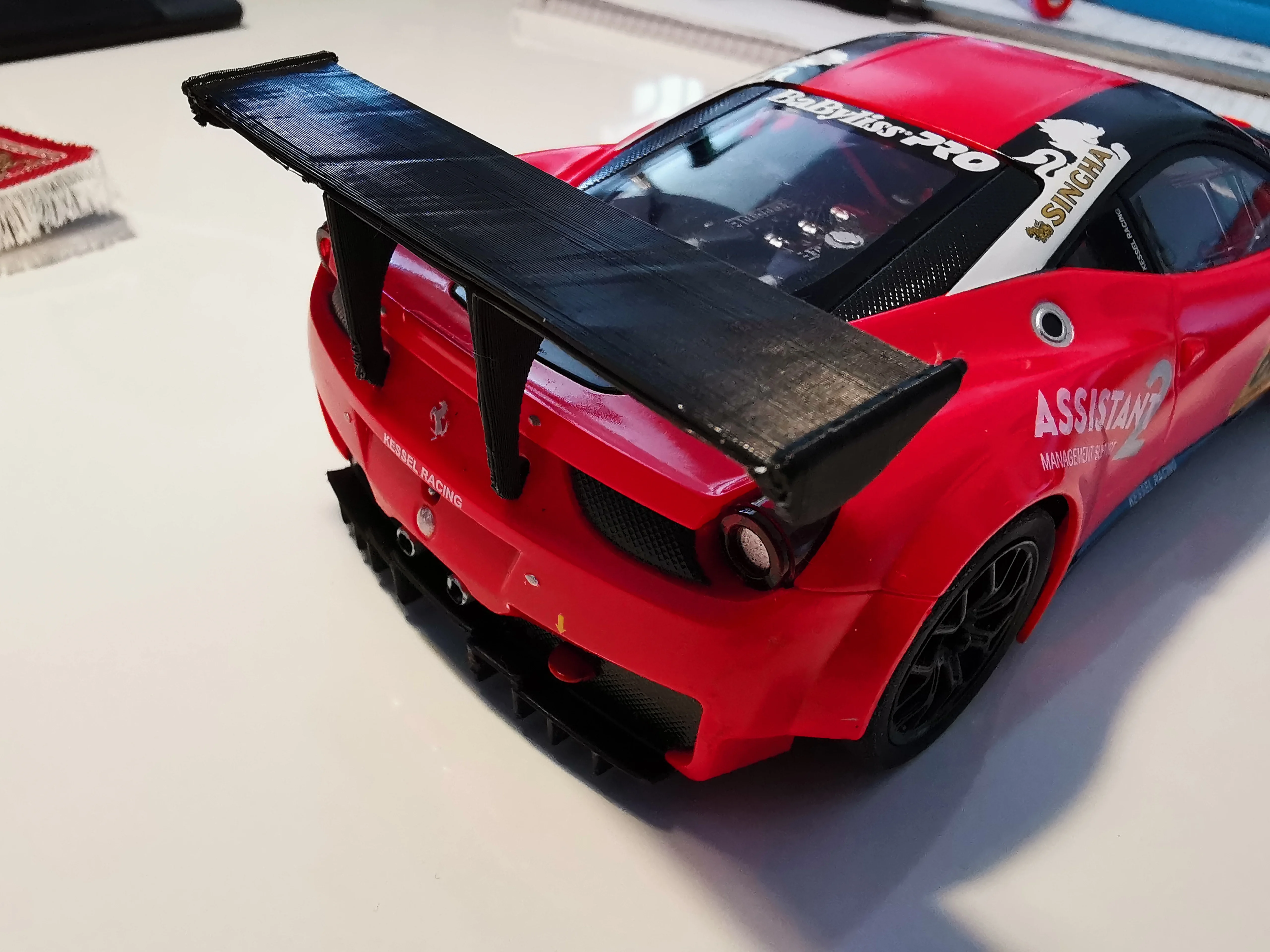 rear wing for Carrera 124 Ferrari 458