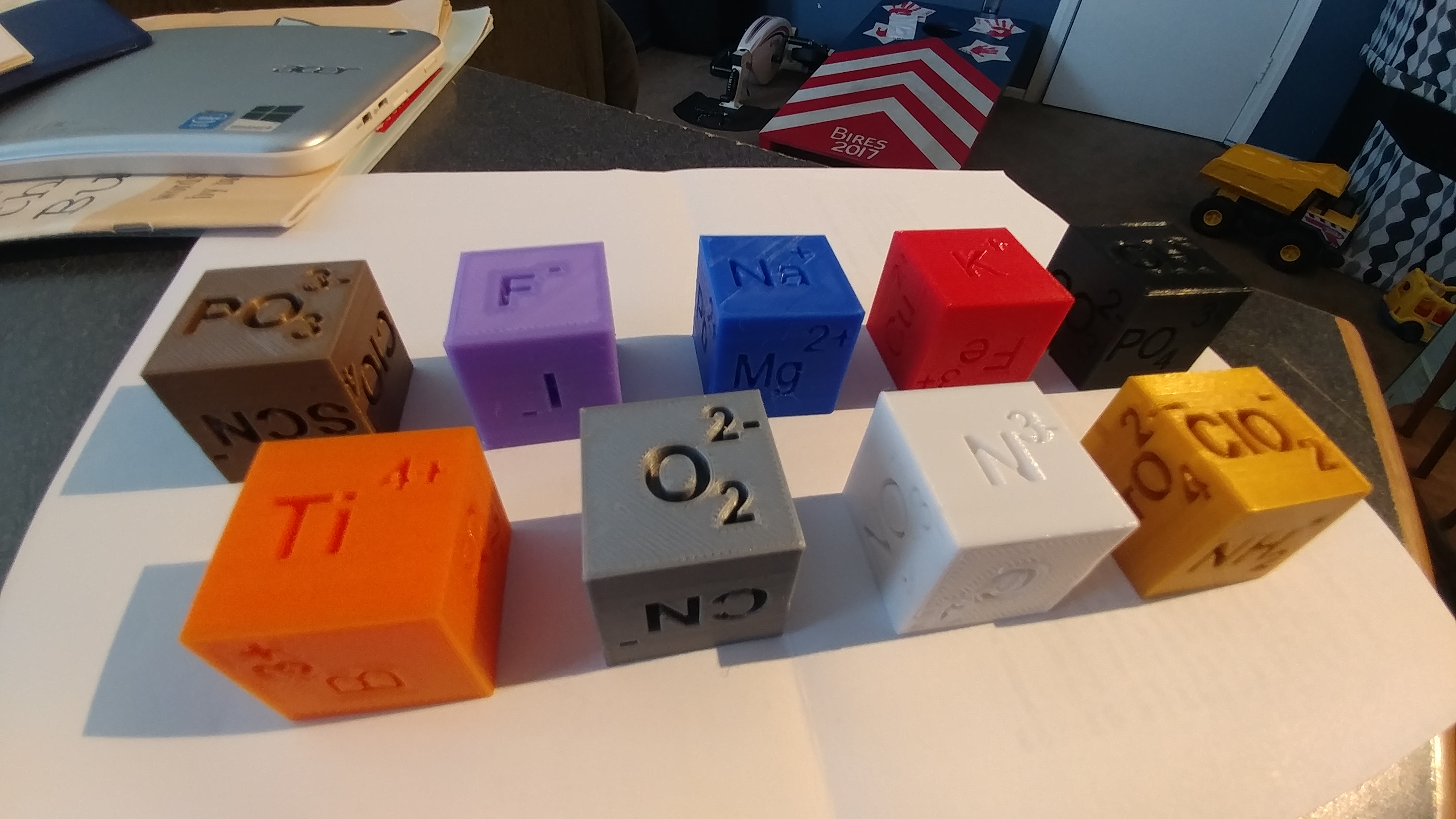Chemistry Ion Dice (Chemical, Ion Cubes)