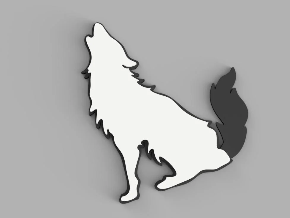 Simple Wolf Silhouette